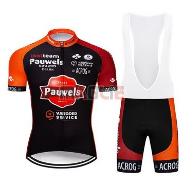 Maglia Pauwels Manica Corta 2019 Nero Arancione