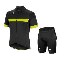 Maglia Specialized Manica Corta 2018 Nero Bianco Giallo