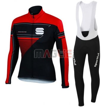 Maglia Sportful manica lunga 2016 rosso nero