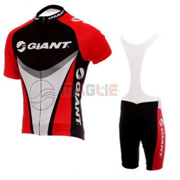 Maglia Giant manica corta 2010 nero e rosso