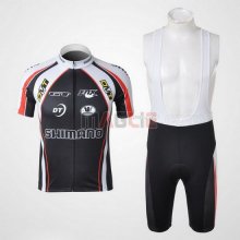 Maglia Shimano manica corta 2010 bianco e nero