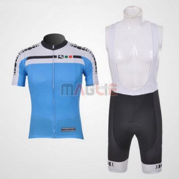 Maglia Giordana manica corta 2011 bianco e celeste