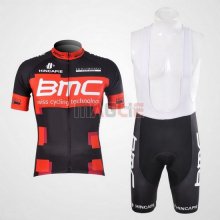 Maglia BMC manica corta 2012 nero e rosso