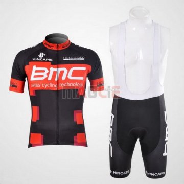 Maglia BMC manica corta 2012 nero e rosso