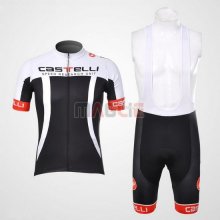 Maglia Castelli manica corta 2012 bianco e nero