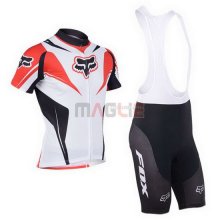 Maglia Fox manica corta 2013 bianco e rosso