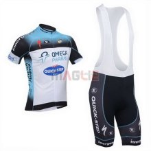 Maglia Quick Step manica corta 2013 celeste e bianco