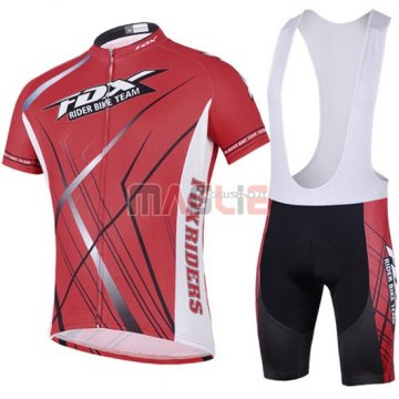 Maglia Fox manica corta 2014 nero e rosso