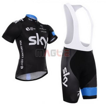 Maglia Sky manica corta 2015 celeste e nero