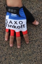 2015 Saxo Bank Tinkoff Guanto Ciclismo Bianco