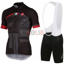 Maglia Castelli manica corta 2016 nero e grigio