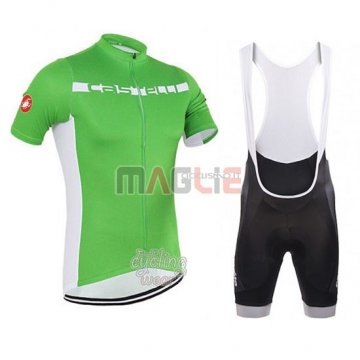 Maglia Castelli manica corta 2016 verde e bianco