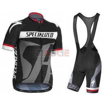 Maglia Specialized manica corta 2016 nero e grigio