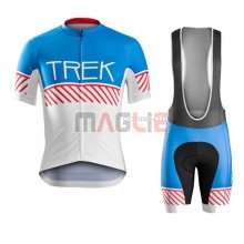 Maglia Trek manica corta 2016 blu e bianco