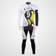 Maglia Scott manica lunga 2012 bianco e giallo