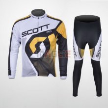 Maglia Scott manica lunga 2012 nero e bianco