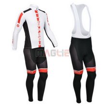 Maglia Castelli manica lunga 2013 arancione e bianco