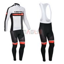 Maglia Castelli manica lunga 2013 rosso e bianco