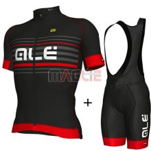 Maglia ALE Manica Corta 2018 Nero e Rosso
