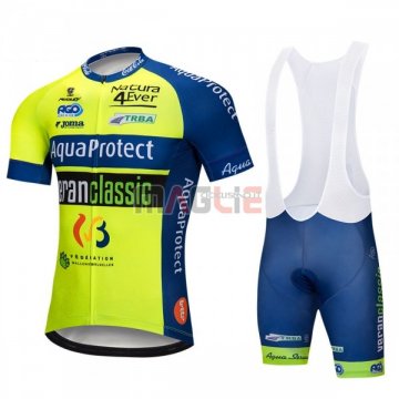 Maglia AquaProject Manica Corta 2018 Verde Giallo