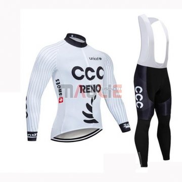 Maglia CCC Manica Lunga 2019 Bianco