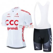 Maglia CCC Team Manica Corta 2021 Bianco