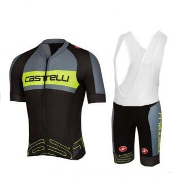 Maglia Castelli Manica Corta 2017 verde e nero