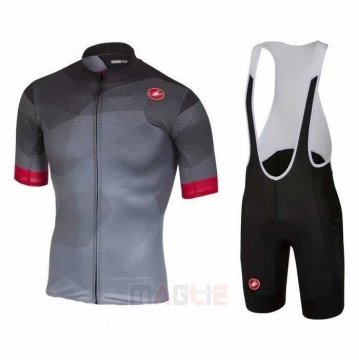 Maglia Castelli Manica Corta 2020 Rosso Grigio