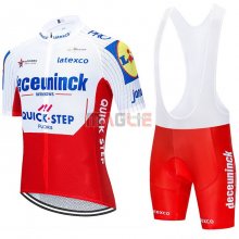 Maglia Deceuninck Quick Step Manica Corta 2020 Bianco Rosso