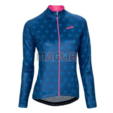 Maglia Donne Nalini manica lunga 2016 rosa e blu