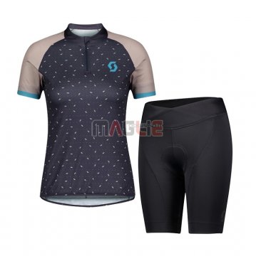 Maglia Donne Scott Manica Corta 2021 Grigio Marrone