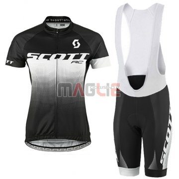 Maglia Donne Scott manica corta 2016 nero e bianco