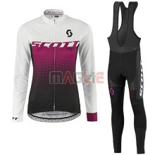 Maglia Donne Scott manica lunga 2016 rosso e bianco