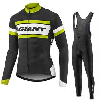 Maglia Giant Manica Lunga 2017 verde e nero