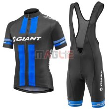 Maglia Giant manica corta 2016 nero e blu