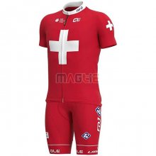 Maglia Groupama-FDJ Manica Corta 2020 Campione Svizzera