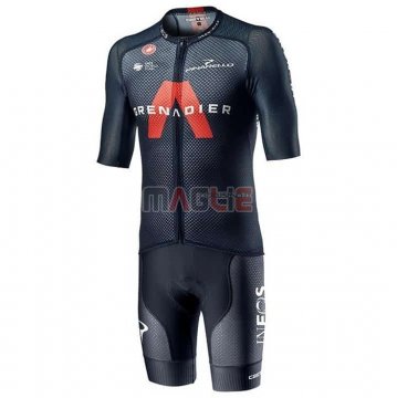 Maglia Ineos Grenadiers Manica Corta 2021 Spento Blu