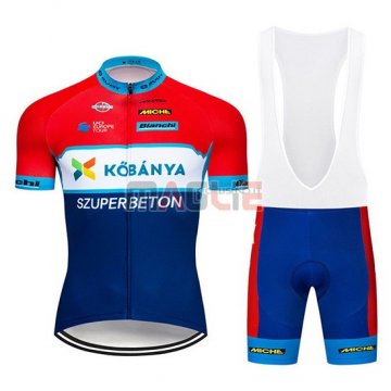 Maglia Kobanya Manica Corta 2019 Rosso Bianco Blu