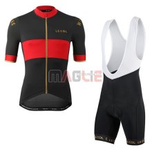 Maglia Lecol Manica Corta 2019 Nero Rosso