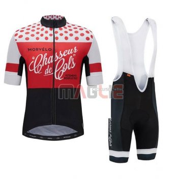 Maglia Morvelo Manica Corta 2018 Rosso e Nero