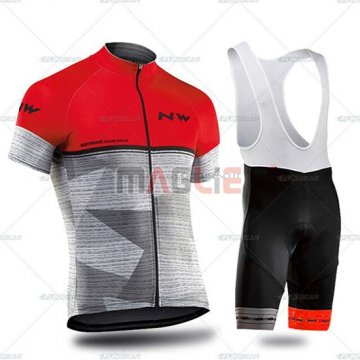 Maglia Northwave Manica Corta 2019 Grigio Rosso