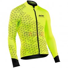 Maglia Northwave Manica Lunga Giallo