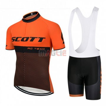 Maglia Scott Manica Corta 2018 Arancione e Nero