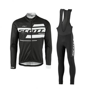 Maglia Scott Manica Lunga 2017 nero e bianco