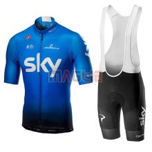 Maglia Sky Manica Corta 2019 Blu