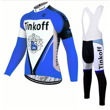 Maglia Tinkoff Manica Lunga 2017 blu