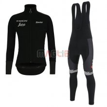 Maglia Trek Segafredo Manica Lunga 2019 Nero