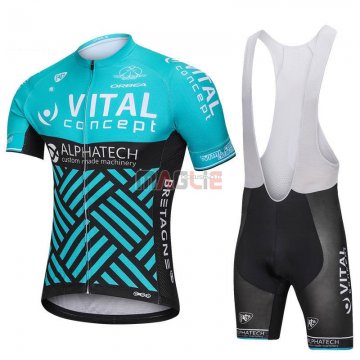 Maglia Vital Concept Alphatech Manica Corta 2018 Blu e Nero