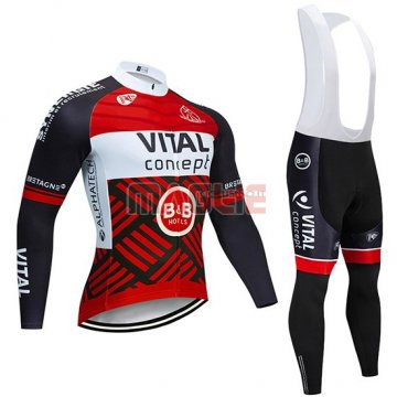 Maglia Vital Concept Manica Lunga 2019 Rosso Bianco Nero