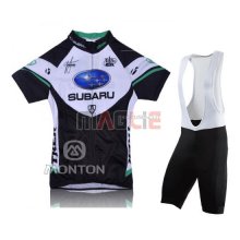 Donne Maglia Subaru manica corta 2011 nero e blu